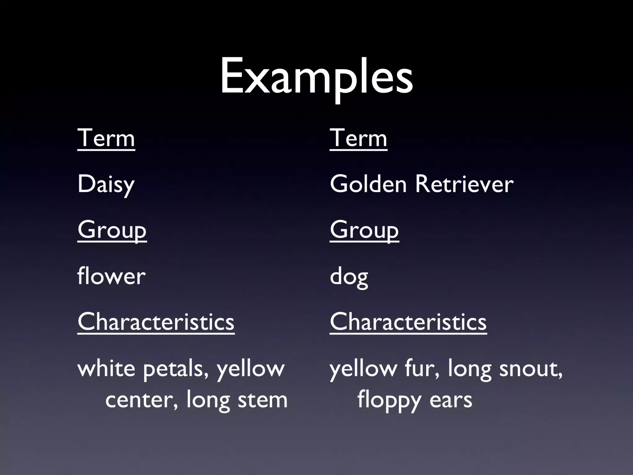 Examples 