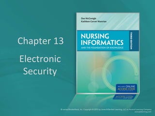 Chapter 13
Electronic
Security
 