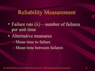 Ch13 Reliability | PPT