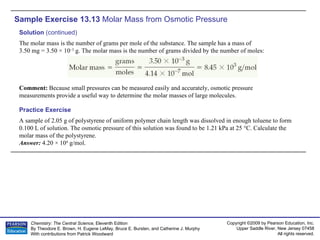 AP Chemistry Chapter 13 Sample Exercises | PPT