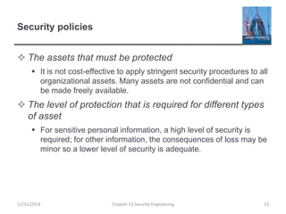 Ch13 - Security Engineering | PPTX