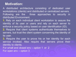 User authentication crytography in cse engineering | PPT