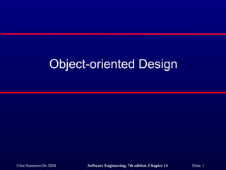 Object-oriented Design 