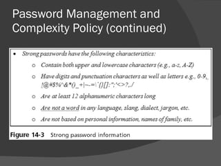 Password Management and Complexity Policy (continued) 