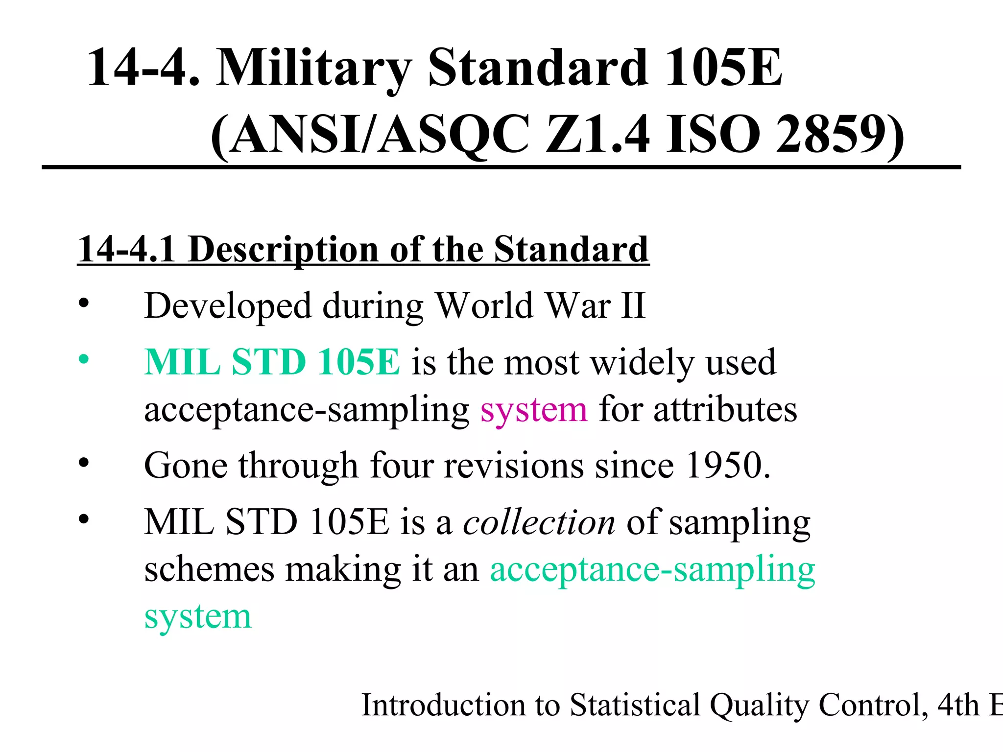 Lot-by-Lot Acceptance Sampling for Attributes | PPT