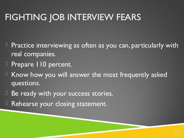 closing interview statement