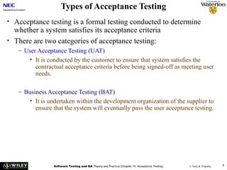 acceptance testing