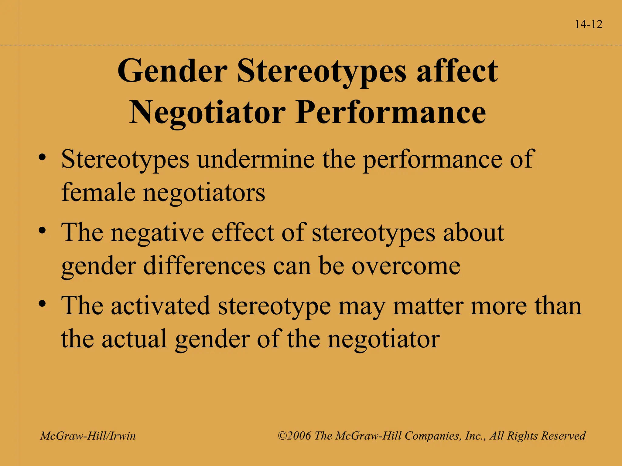 Ch 14 - Individual Diffences I Gender and Negotiation.ppt