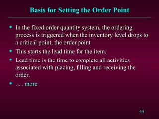 Ch14 Inventory Management | PPT