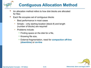chp 14: file system implementation (os slides) | PPTX