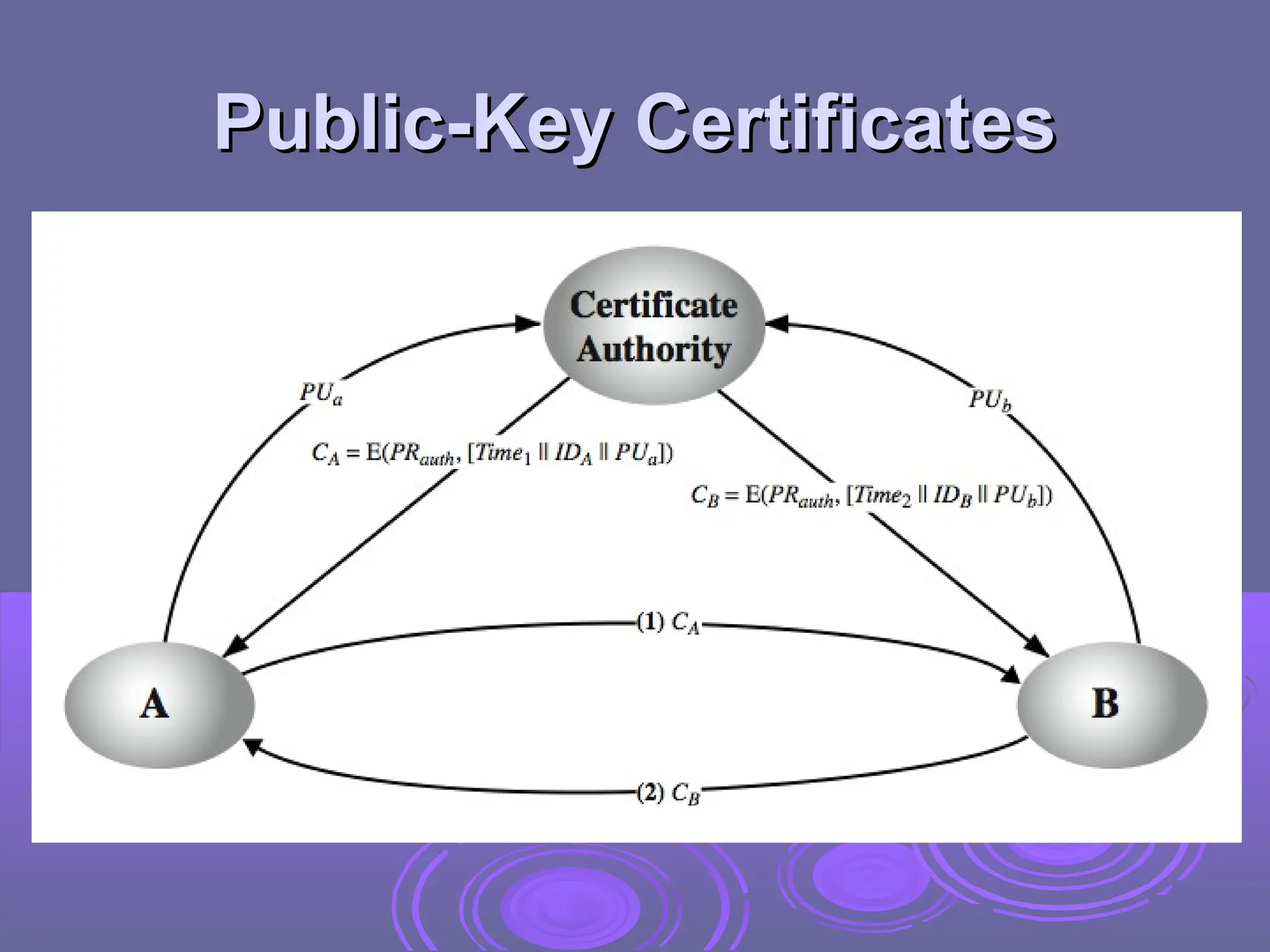 Public-Key Certificates
Public-Key Certificates
 