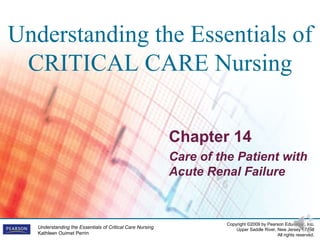 Chapter 14 Care of the Patient with Acute Renal Failure 