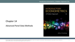Advanced Panel Data Methods in Econometrics: Fixed and Random Effects ...