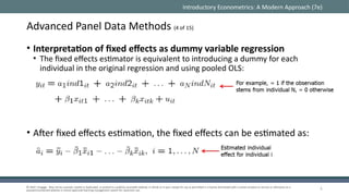 Advanced Panel Data Methods in Econometrics: Fixed and Random Effects ...