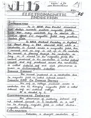 Electromagnetic Induction - 1 (PDF) | PDF