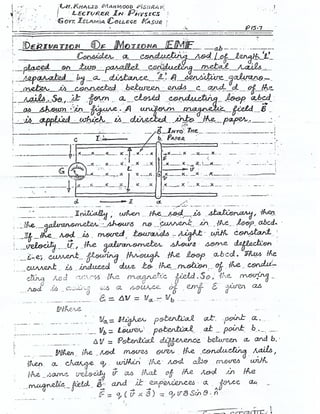 Electromagnetic Induction 1 Pdf Pdf
