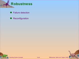 Robustness Failure detection Reconfiguration 