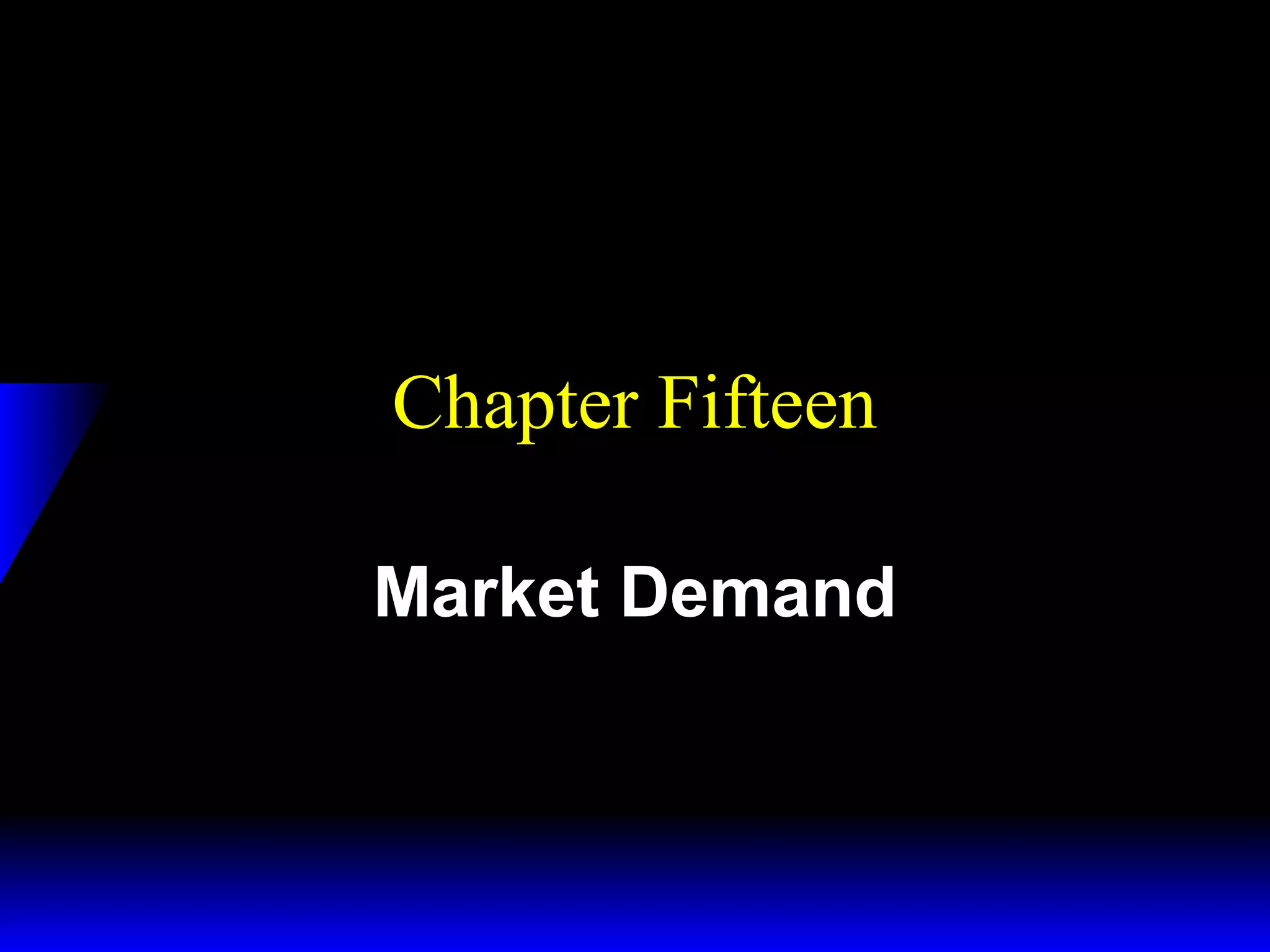 Chapter Fifteen
Market Demand