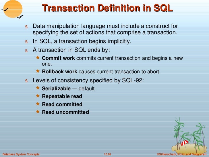 15. Transactions in DBMS