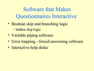 Ch15 questionnaire design | PPT