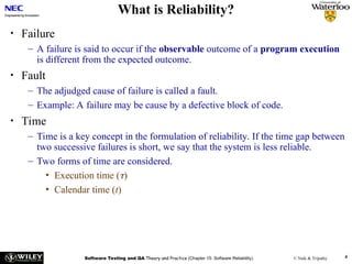Possible Reliability Problem Ch15-SoftwareReliability 2.pptrsghrshtehrherhrehh | PPT