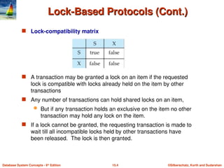 chapter 15 concurrency control in database | PPT