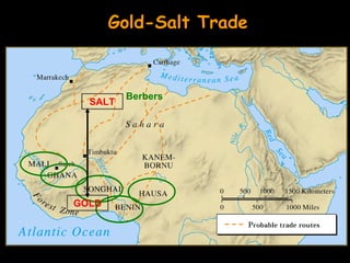 Gold-Salt Trade



         Berbers
  SALT




GOLD
 