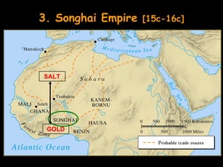 3. Songhai Empire   [15c-16c]




SALT




 GOLD
 