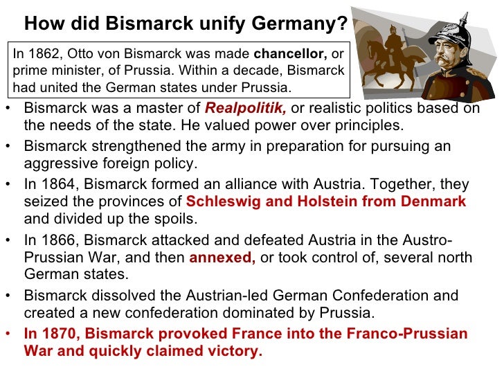 How And Why Did Bismarck Unify Germany