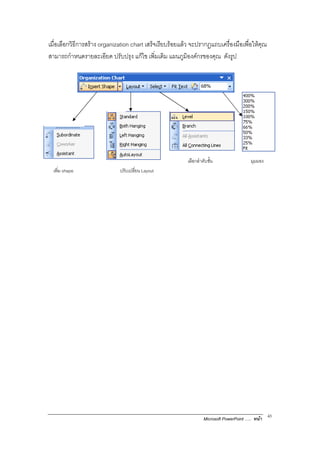 .      organization chart   " $
                               +     $        "*        E                            % F
                                                                                       D
   /%   $ * $          D         G       #&                  DF      &




                                                   /    C,                       D
shape                   $ Layout




                                                       Microsoft PowerPoint ..             43
 