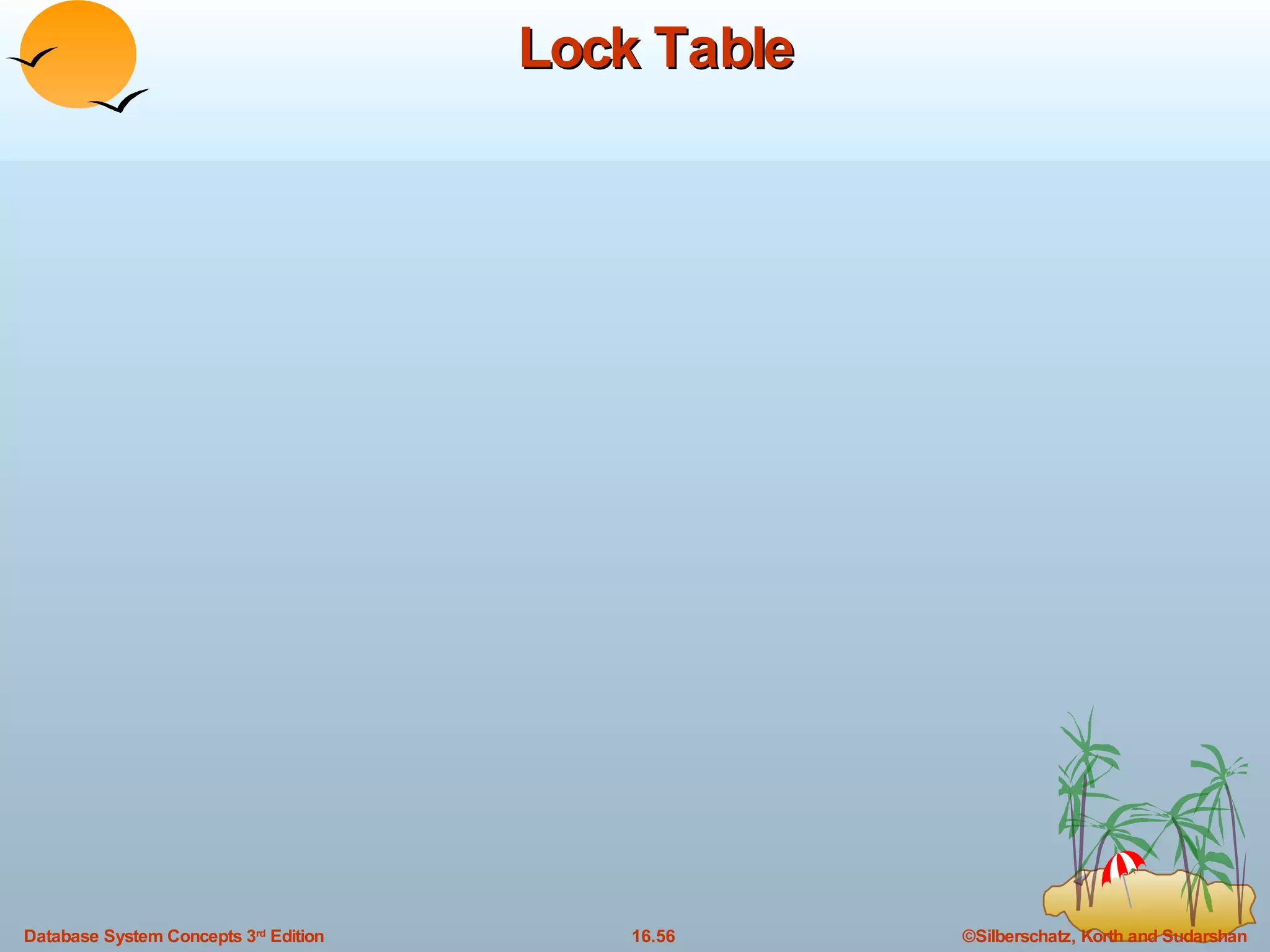 Lock Table 