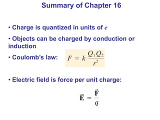 Electric Charge and Electric Field Lecture | PPTX