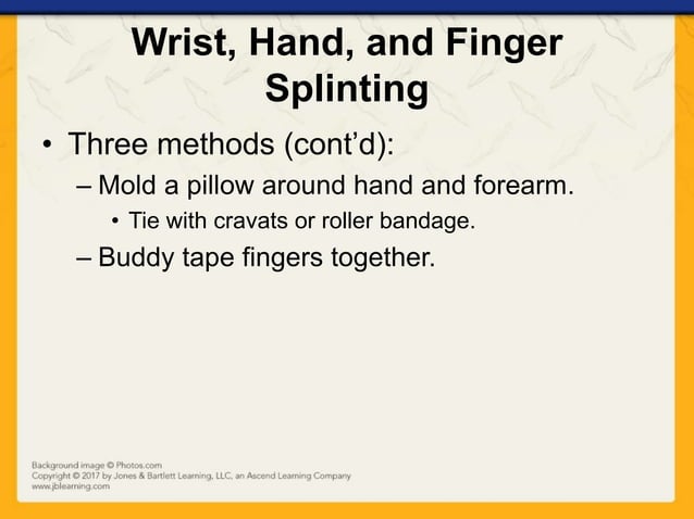 Ch16 presentation splinting_extremities | PPTX | First Aid | Injuries
