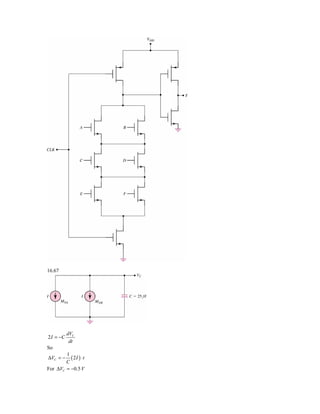 16.67




           dVC
2 I = −C
            dt
So
        1
ΔVC = −   ( 2I ) ⋅ t
        C
For ΔVC = −0.5 V
 