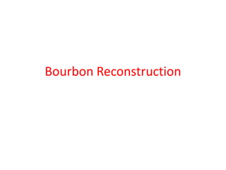 Bourbon Reconstruction

 