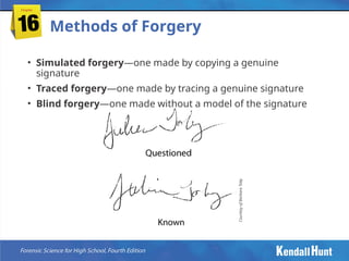 Chapter 16- Documents- handwriting characteristics | PPTX