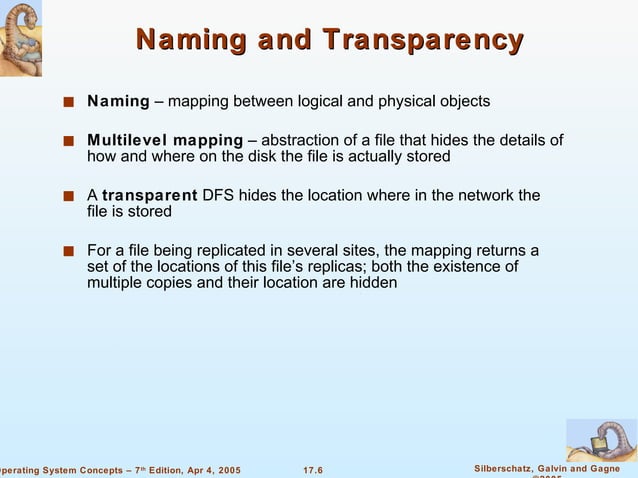 Chapter 17 - Distributed File Systems | PPT