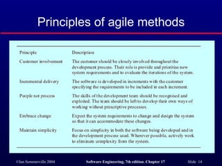 Principles of agile methods 