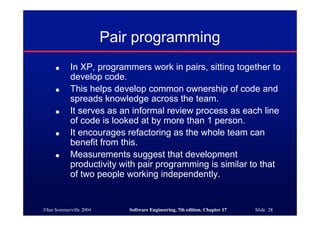 Software Engineering - Ch17 | PDF