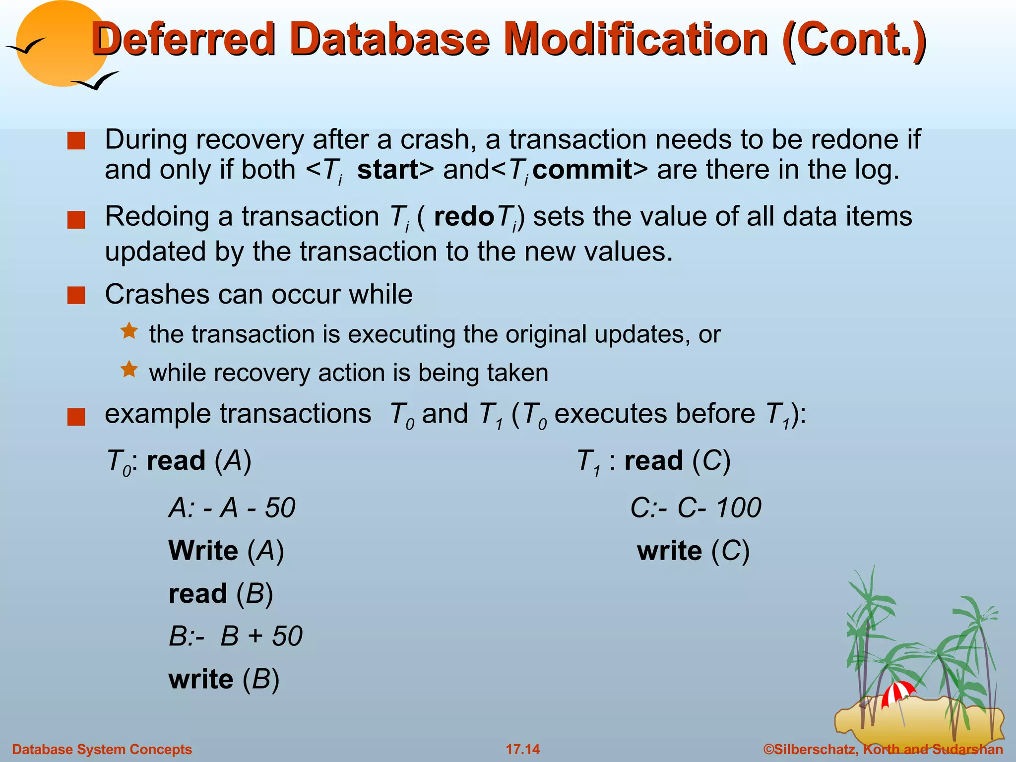 17. Recovery System in DBMS | PPT