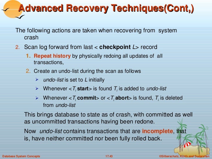 17. Recovery System in DBMS