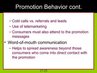 Ch 17 consumer behavior and promotion strategy | PPT