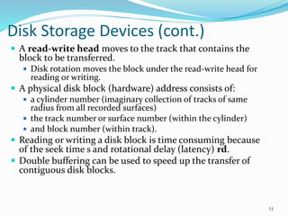 Ch 17 disk storage, basic files structure, and hashing | PPTX