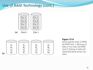 Use of RAID Technology (cont.)
42
 