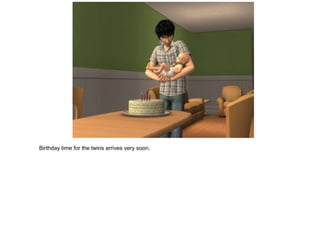 Birthday time for the twins arrives very soon.
 