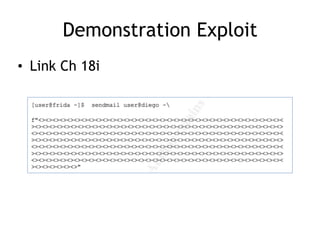 Demonstration Exploit
• Link Ch 18i
 
