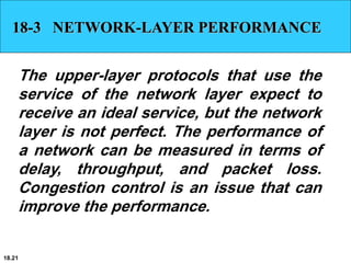 Network Layer Performance Chapter_18 Introduction to Network Layer | PDF