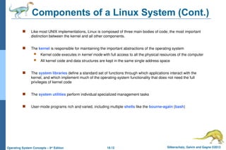 ch18 Operating System The Linux System C | PPT