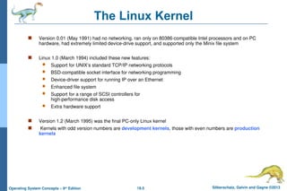 ch18 Operating System The Linux System C | PPT