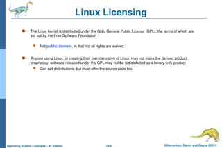 ch18 Operating System The Linux System C | PPT